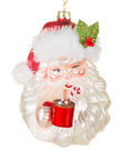 Winking Santa Head Ornament - The Local Space