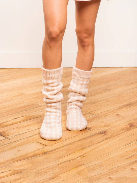 Gingham Lounge Sock