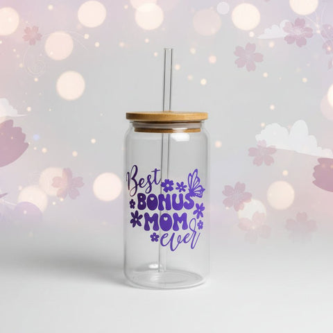 Elation Collective Best Bonus Mom Ever Glass Tumbler - The Local Space