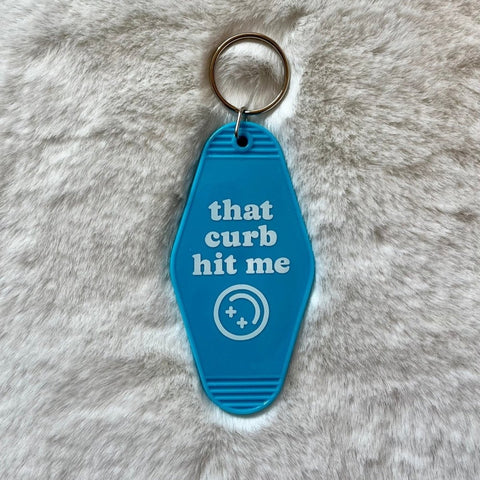 Elation Collective That Curb Hit Me Retro Motel Keychain - The Local Space