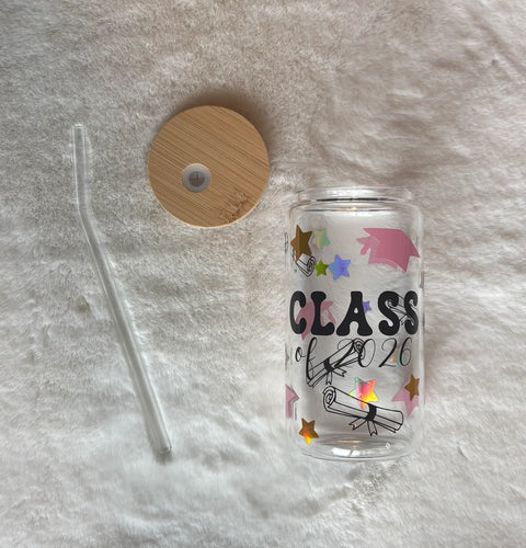 Class of 2026 Glass Tumbler