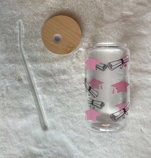 Graduation Glass Tumbler