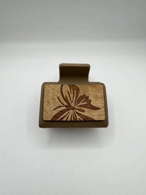 Butterfly - Wood Hair Clip