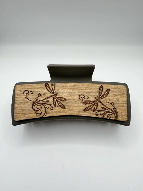 Dragonfly - Wood Hair Clip