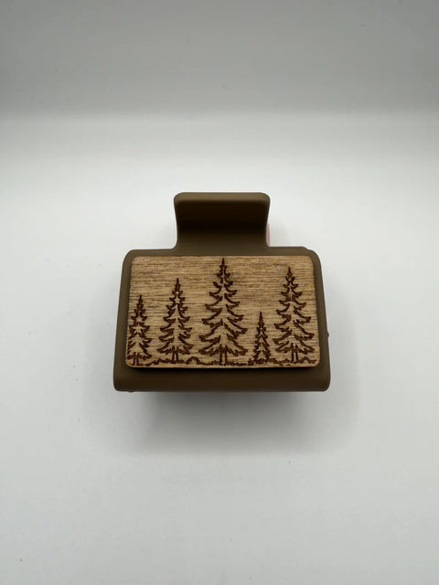 Forest - Wood Hair Clip