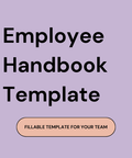 Employee Handbook Template - The Local Space