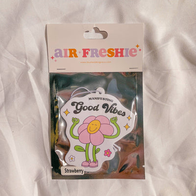 BlushedDesigns Co. - Manifest Good Vibes Car Air Freshener (Strawberry Scent) - The Local Space