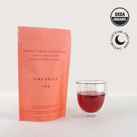 Sweet Hibiscus Rooibos - Hibiscus, Apple & Carob Loose Leaf Tea