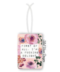 Tidal Wave Designs First Of All I'm A Fucking Delight car air freshener reusable customizable - The Local Space