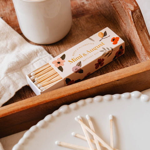 Floral Matchbox | 30 Sticks - The Local Space