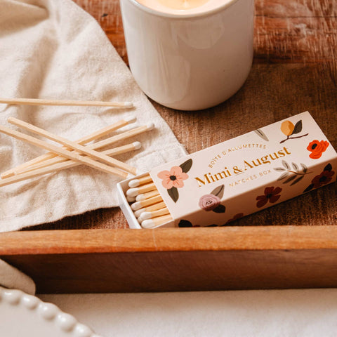Floral Matchbox | 30 Sticks - The Local Space