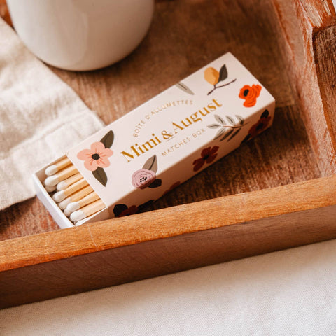 Floral Matchbox | 30 Sticks - The Local Space