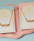 Forever Love Bubble Letter Necklace - The Local Space