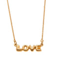 Forever Love Bubble Letter Necklace - The Local Space