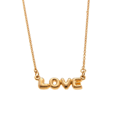 Forever Love Bubble Letter Necklace - The Local Space