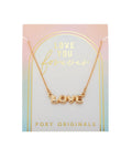 Forever Love Bubble Letter Necklace - The Local Space