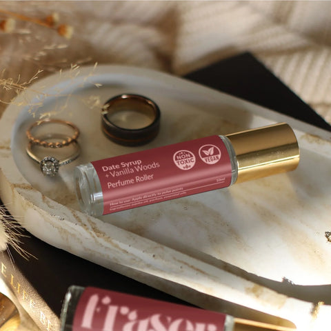 Date Syrup + Vanilla Woods Perfume Roller