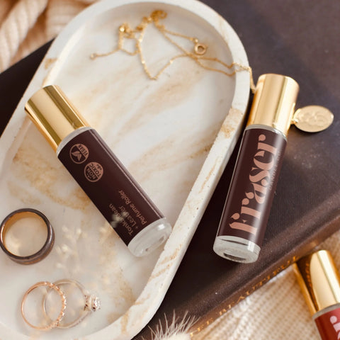 Tonka Bean + Leather Perfume Roller