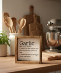 Garlic | Wood Sign - The Local Space