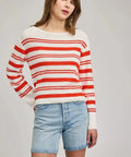 Gentle Fawn Angie Crewneck Sweater - Grenadine Strip - The Local Space