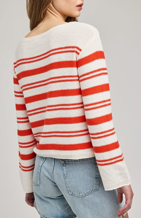 Gentle Fawn Angie Crewneck Sweater - Grenadine Strip - The Local Space
