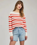 Gentle Fawn Angie Crewneck Sweater - Grenadine Strip - The Local Space