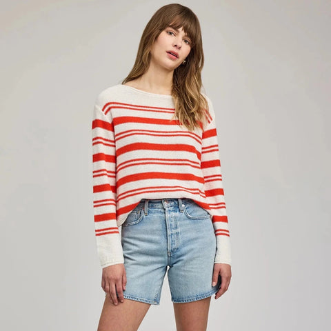 Gentle Fawn Angie Crewneck Sweater - Grenadine Strip - The Local Space