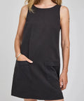 Gentle Fawn Casey Shift Dress - Washed Black - The Local Space