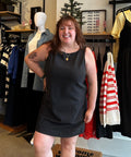 Gentle Fawn Casey Shift Dress - Washed Black - The Local Space