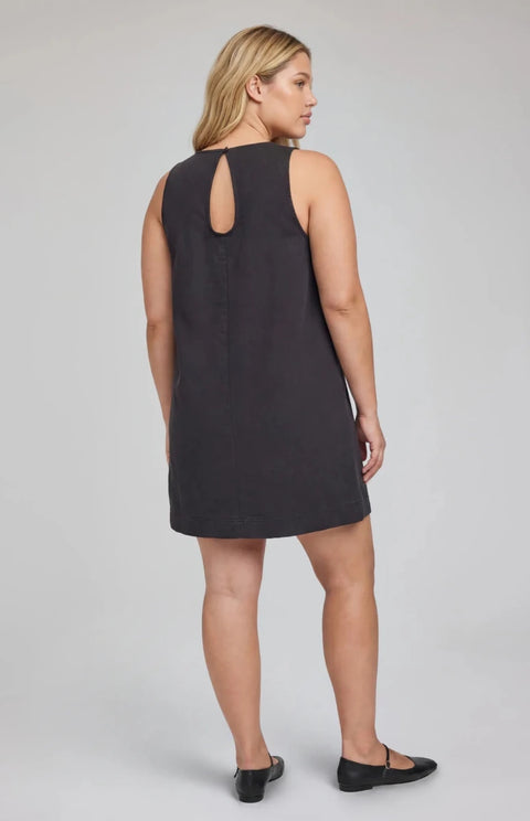 Gentle Fawn Casey Shift Dress - Washed Black - The Local Space