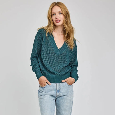 Gentle Fawn Jensen Knit Pullover - Lagoon - The Local Space