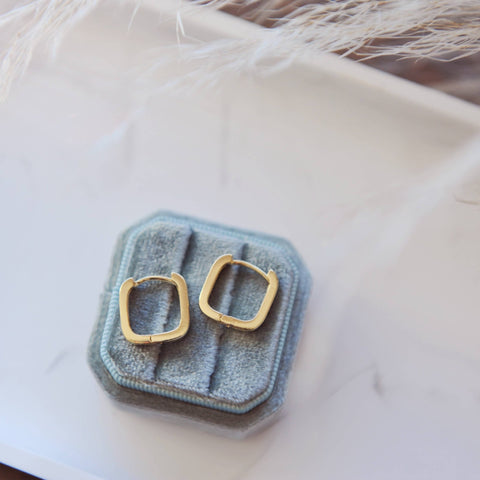 Gianna Square Hoop Earrings - The Local Space