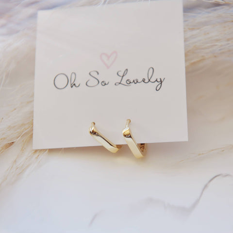 Gianna Square Hoop Earrings - The Local Space