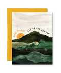 Pretty By Her Good Things Are on the Horizon greeting card encouragement card - The Local Space