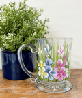 Hand Painted Glass Mugs - The Local Space