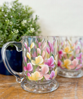 Hand Painted Glass Mugs - The Local Space