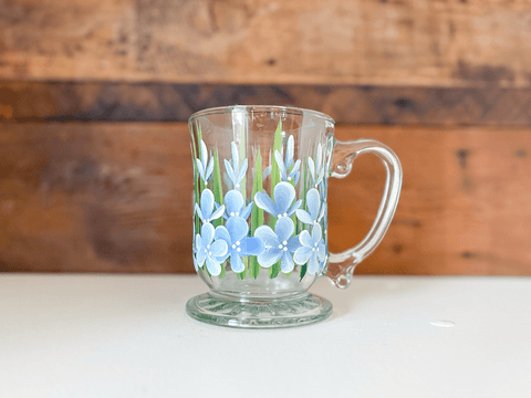 Hand Painted Glass Mugs - The Local Space