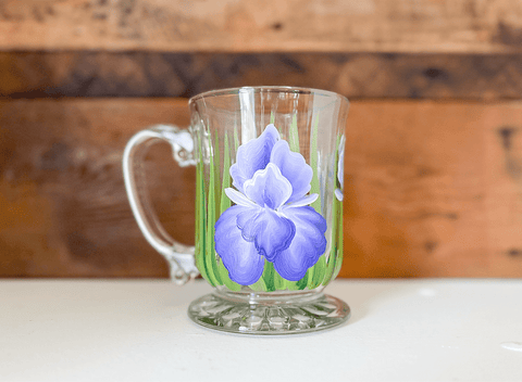 Hand Painted Glass Mugs - The Local Space