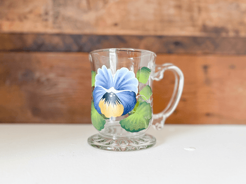 Hand Painted Glass Mugs - The Local Space