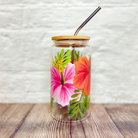 Hand Painted Glass Tumblers - The Local Space