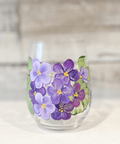 Hand Painted Stemless Wine Glasses - The Local Space