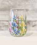 Hand Painted Stemless Wine Glasses - The Local Space