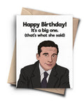 Happy Birthday! It's a Big One | Greeting Card - The Local Space
