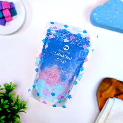 Happy Hippo Bath Mermaid Dust Bubble Bomb - The Local Space