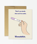 Homeskillet Pregnancy Greeting Card – Blank Inside (A2 Size) - The Local Space