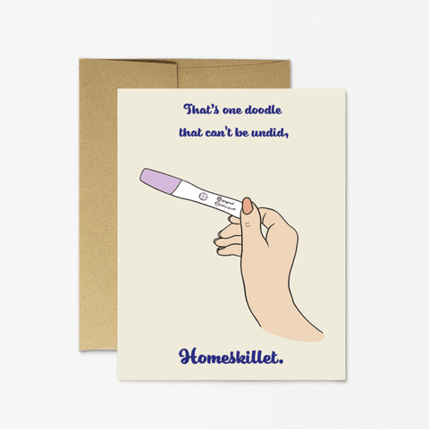 Homeskillet Pregnancy Greeting Card – Blank Inside (A2 Size) - The Local Space