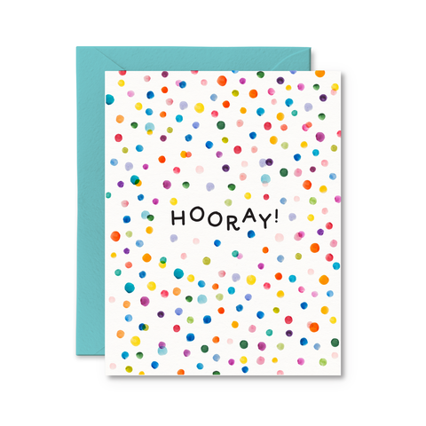 Hooray Confetti | Greeting Card
