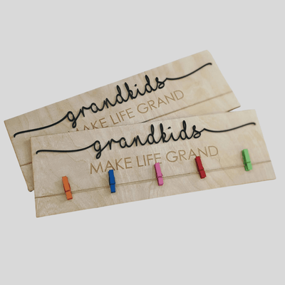 Grandkids Make Life Grand | Art Picture Display Sign - The Local Space