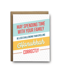 Spelling Hanukkah | Greeting card (SALE) - The Local Space