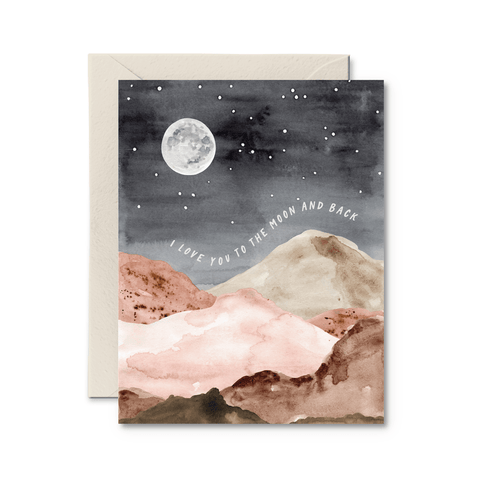 I Love You To The Moon And Back | Greeting Card - The Local Space